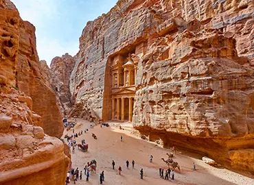 Les Ruines de Petra a Jordanie